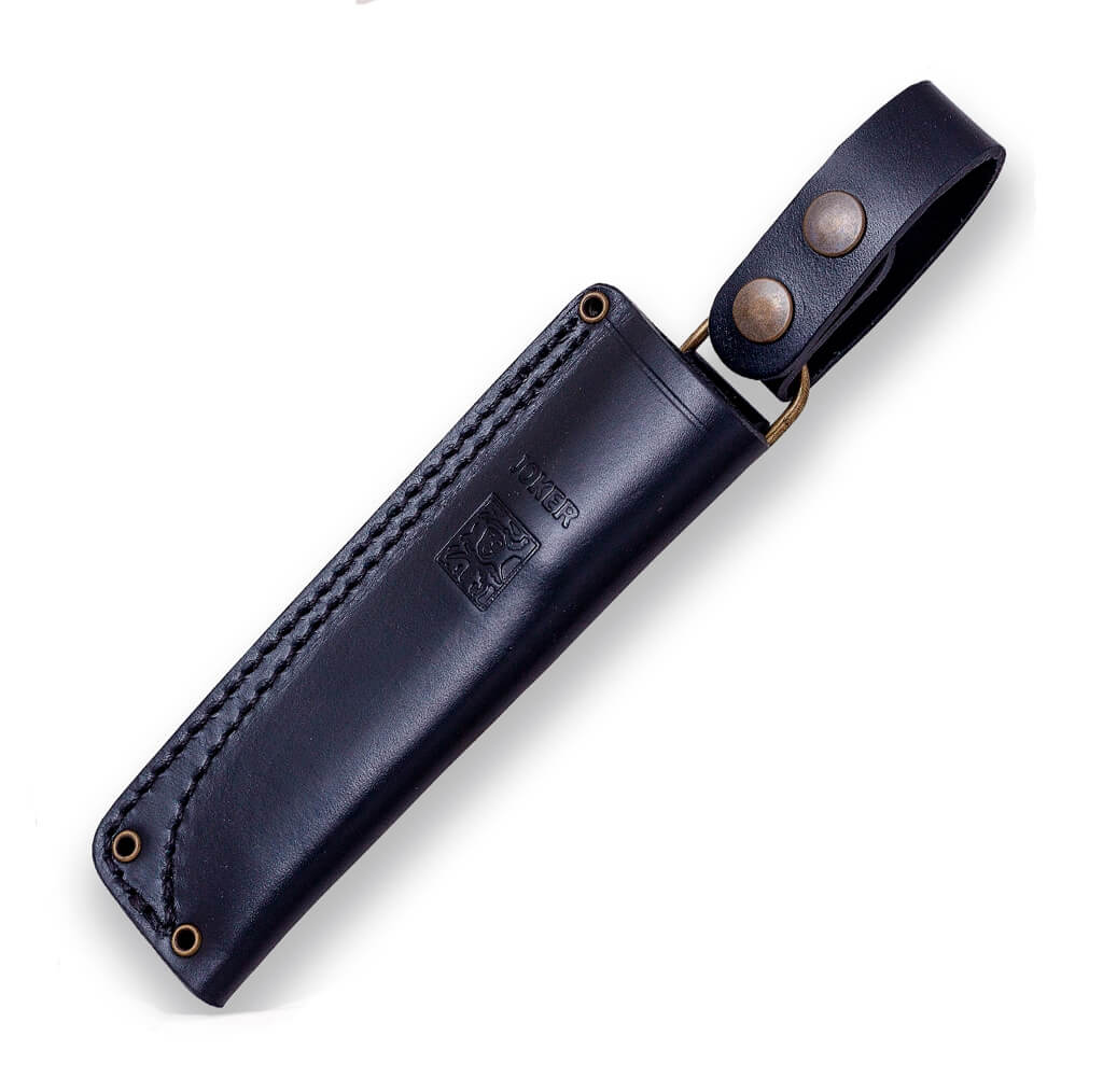 Joker BS9 Ember F Bushcraftmesser mit schwarzem Micarta-Griff und Sandvik 14C28N-Klinge