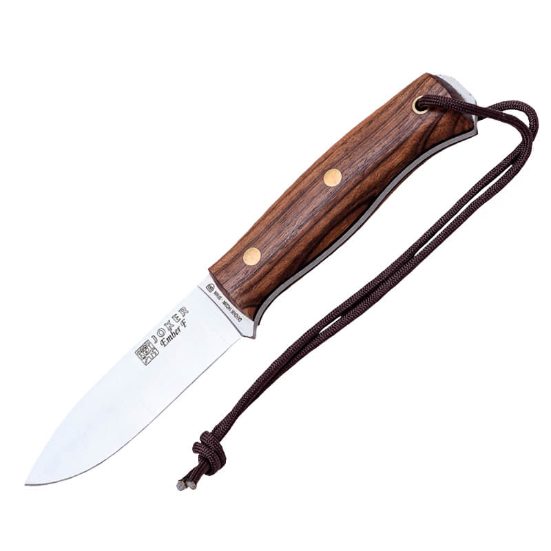 Joker BS9 Ember F bushcraft knife with walnut handle and Sandvik ...