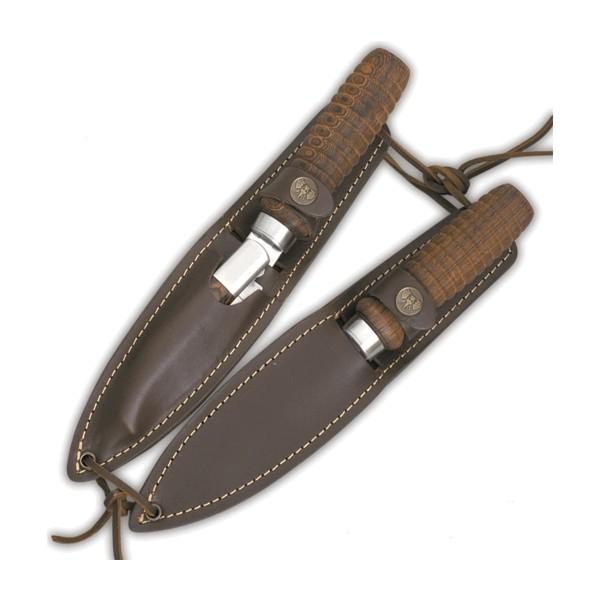 Cudeman Stierkampf-Set, gebogen, einteilig. Geschwungene Eichelspitze mit feinem Griff