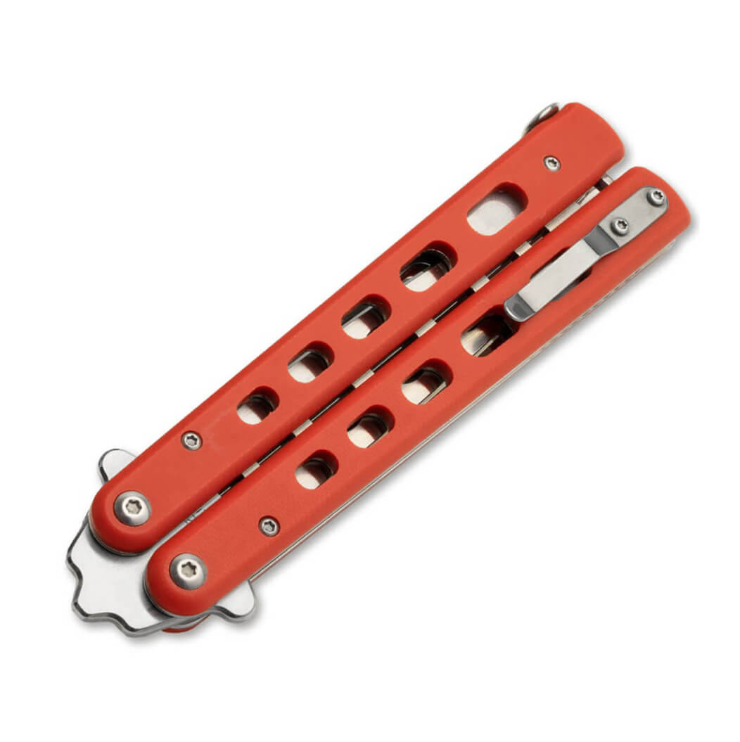 Navaja mariposa de entrenamiento Böker Plus Balisong Trainer Red