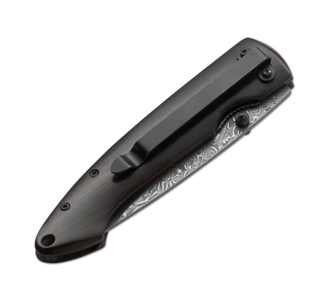 Boker Plus Damascus Gent I pocket knife with 8.2 cm damascus steel blade