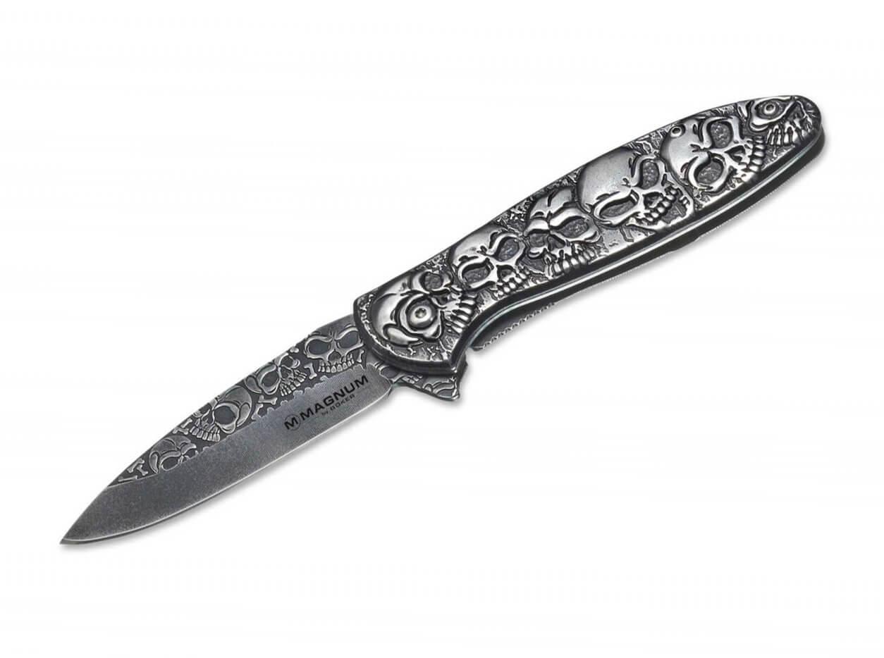 Magnum Dia de los Muertos folding knife