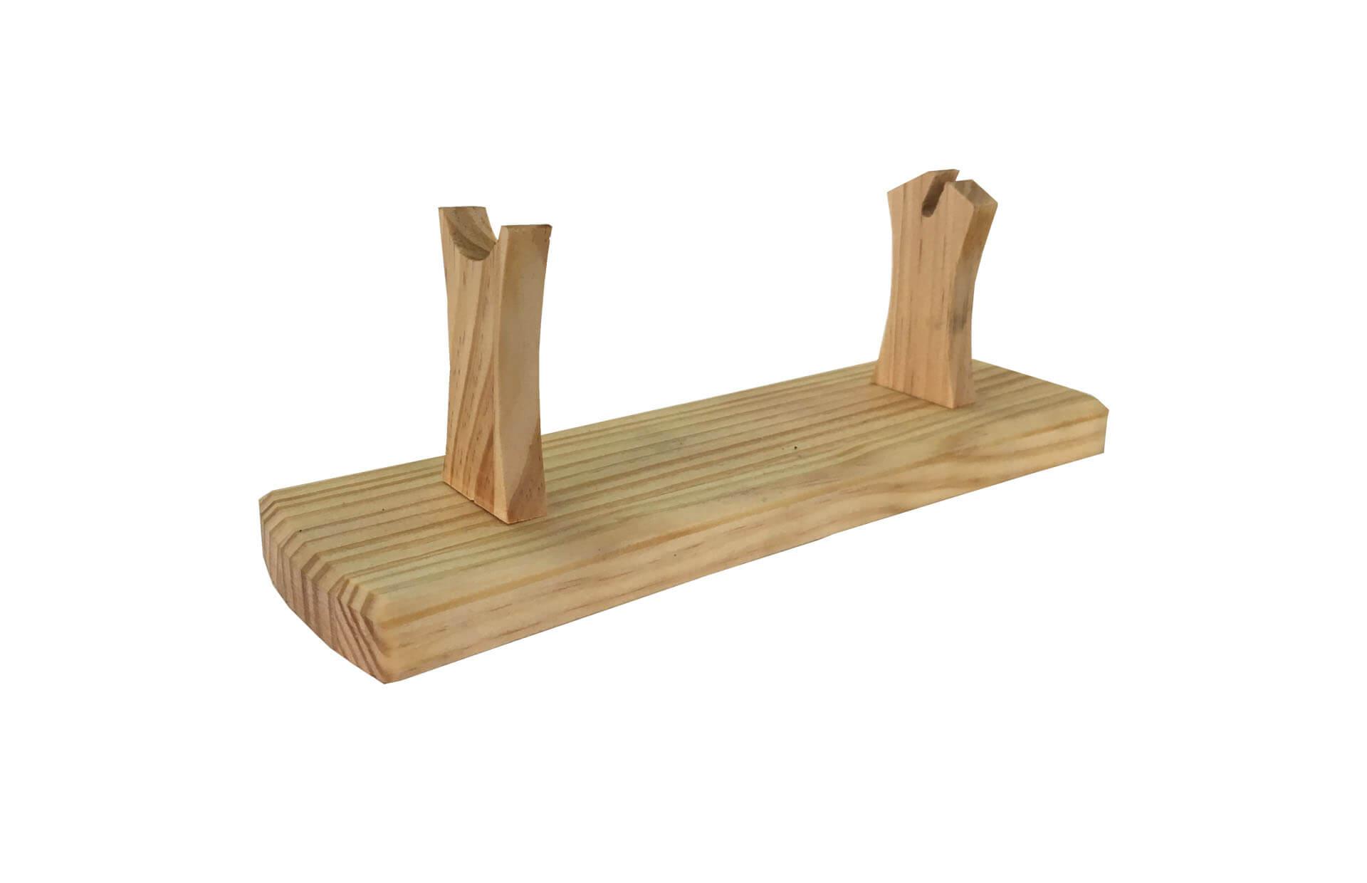 Base en bois pour 1 couteau.