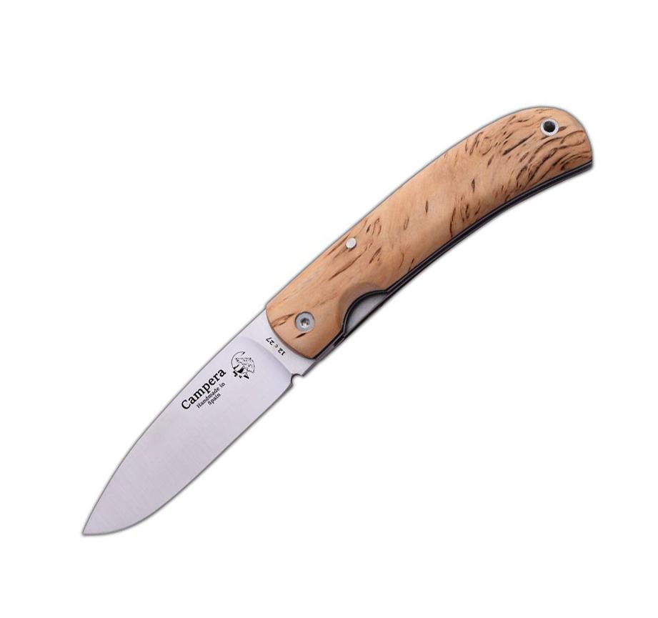 Faca JV Campera com cabo de madeira de bétula