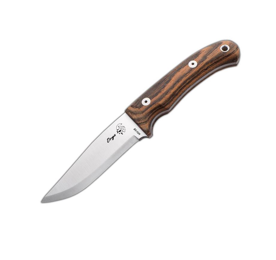 JV Oryx hunting knife with bokote wood handle
