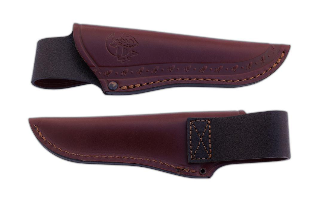 JV Guepardo Cuchillo de caza con mango de madera de olivo