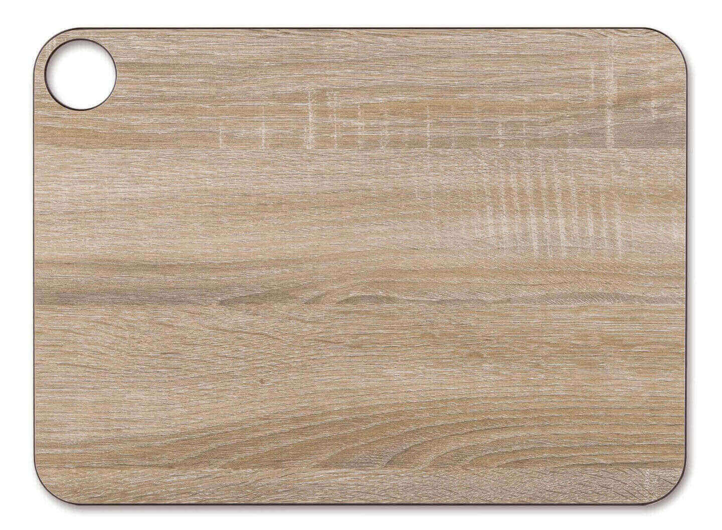 Holzfarbenes Schneidebrett aus Harz und Zellulosefaser mit Arcos-...