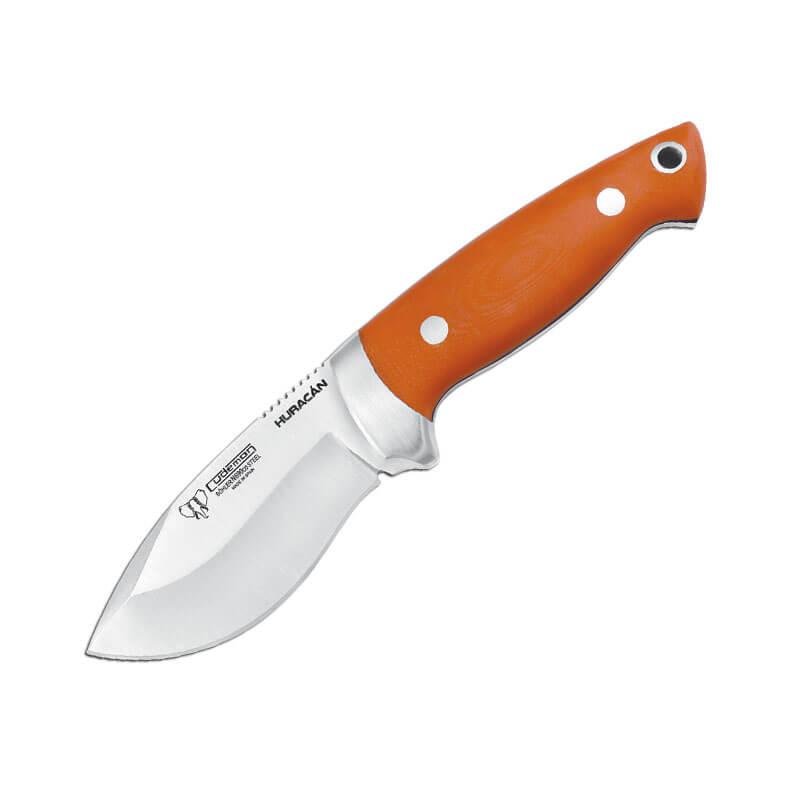 Faca Cudeman HURACAN. Punho laranja G10. Aço Böhler N-690Co