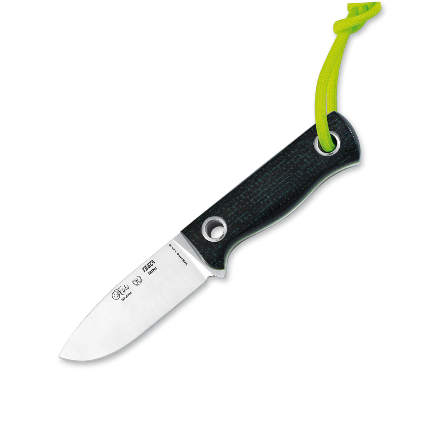 Nieto Yesca Mini neck knife with jute mikarta handle 1048-Y