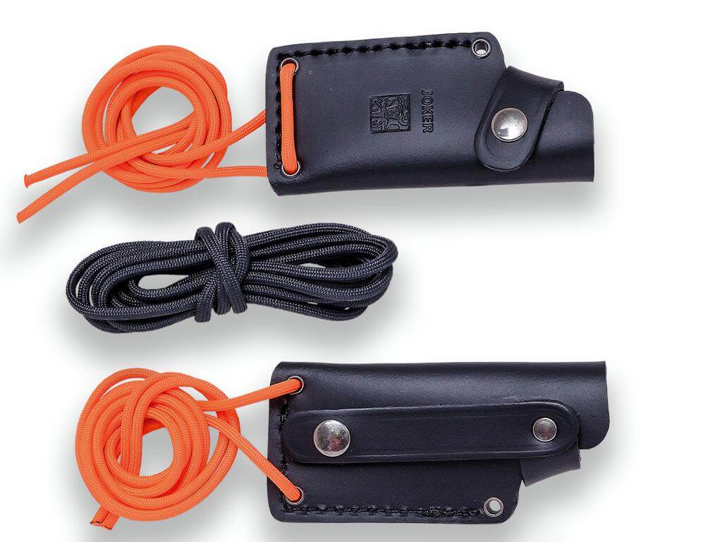 Joker Erizo TS1 bushcraft knife with orange micarta handle