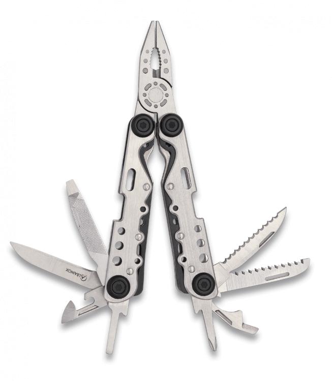 Albainox Mehrzweckzange mit Scheide, zehn Funktionen und Edelstah...