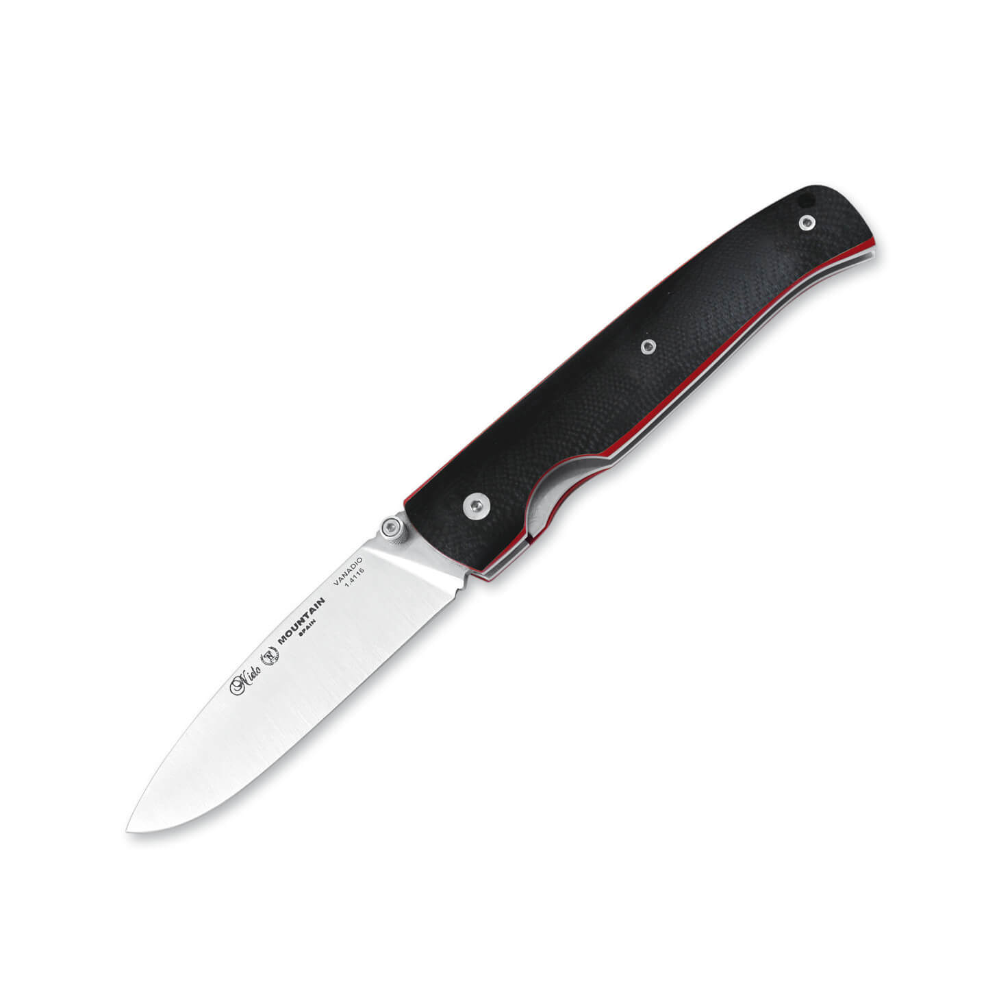 Nieto Mountain tactical knife with black G10 handle and 8.5 cm bl...