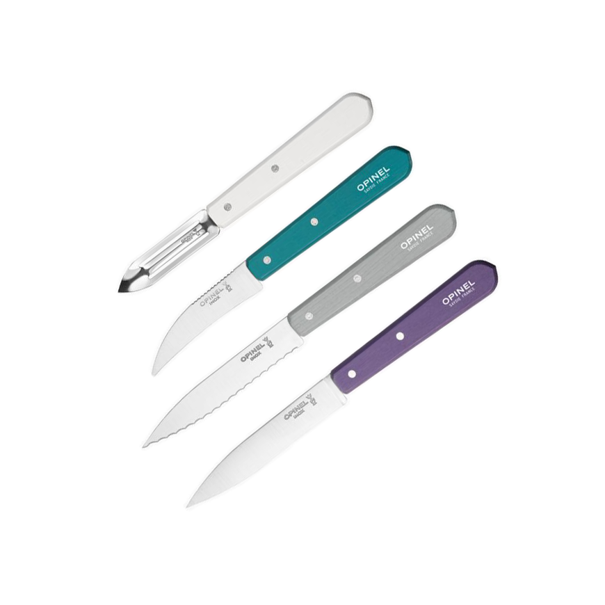 Set de 4 couteaux Art Déco de base par Opinel.