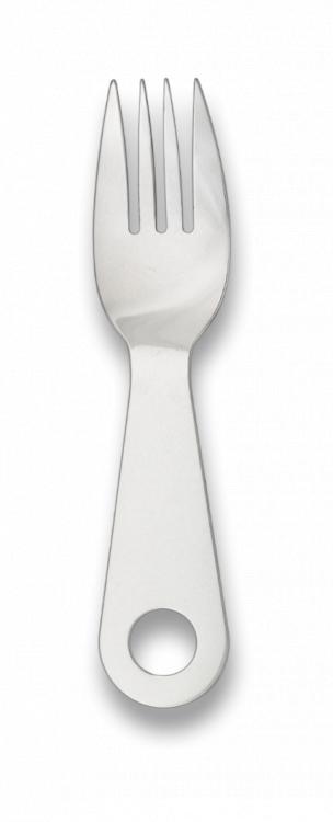 Campinggabel 14 cm lang und aus Edelstahl