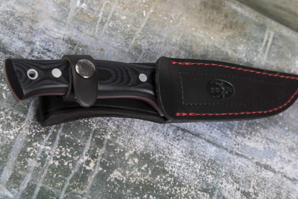 Muela Pointer Jagdmesser mit Griff aus schwarzem Micarta