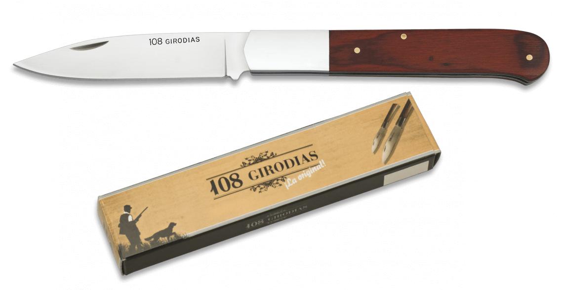 108 Girodias Klappmesser mit roten Stamina-Schalen und 10,7 cm la...