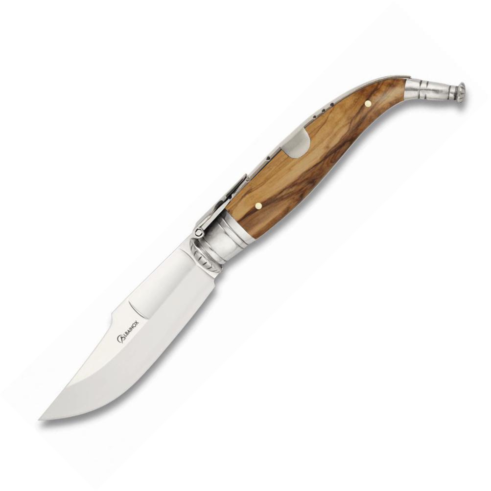 CLASSIC LUXURY Messer Nº1 mit Olivenholzgriff und 9 cm langer Kli...