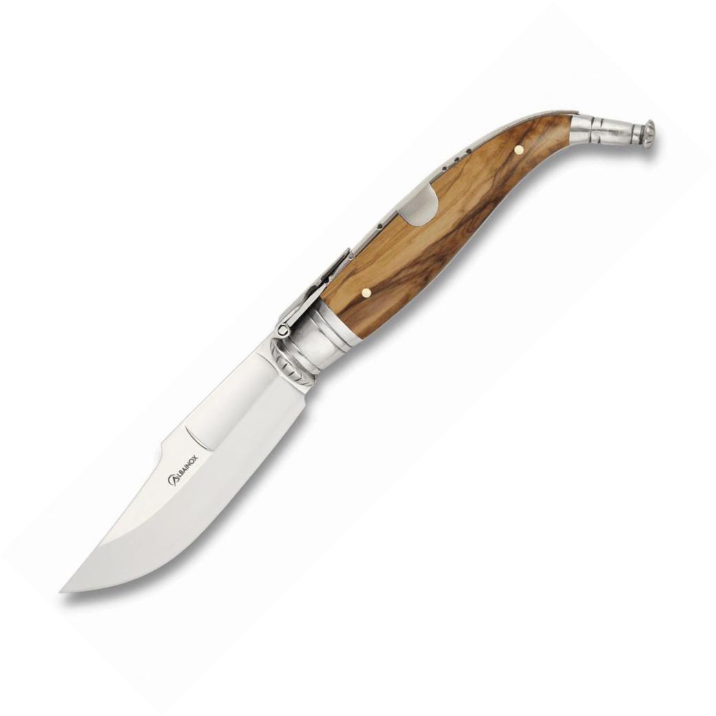 CLASSIC LUXURY Messer Nº0 mit Olivenholzgriff und 7,5 cm langer K...