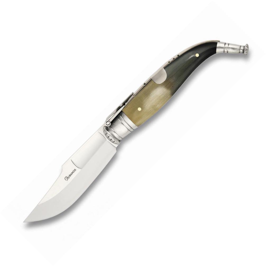 Classic Luxury Albainox pocket knife Nº00 with bull horn handle a...