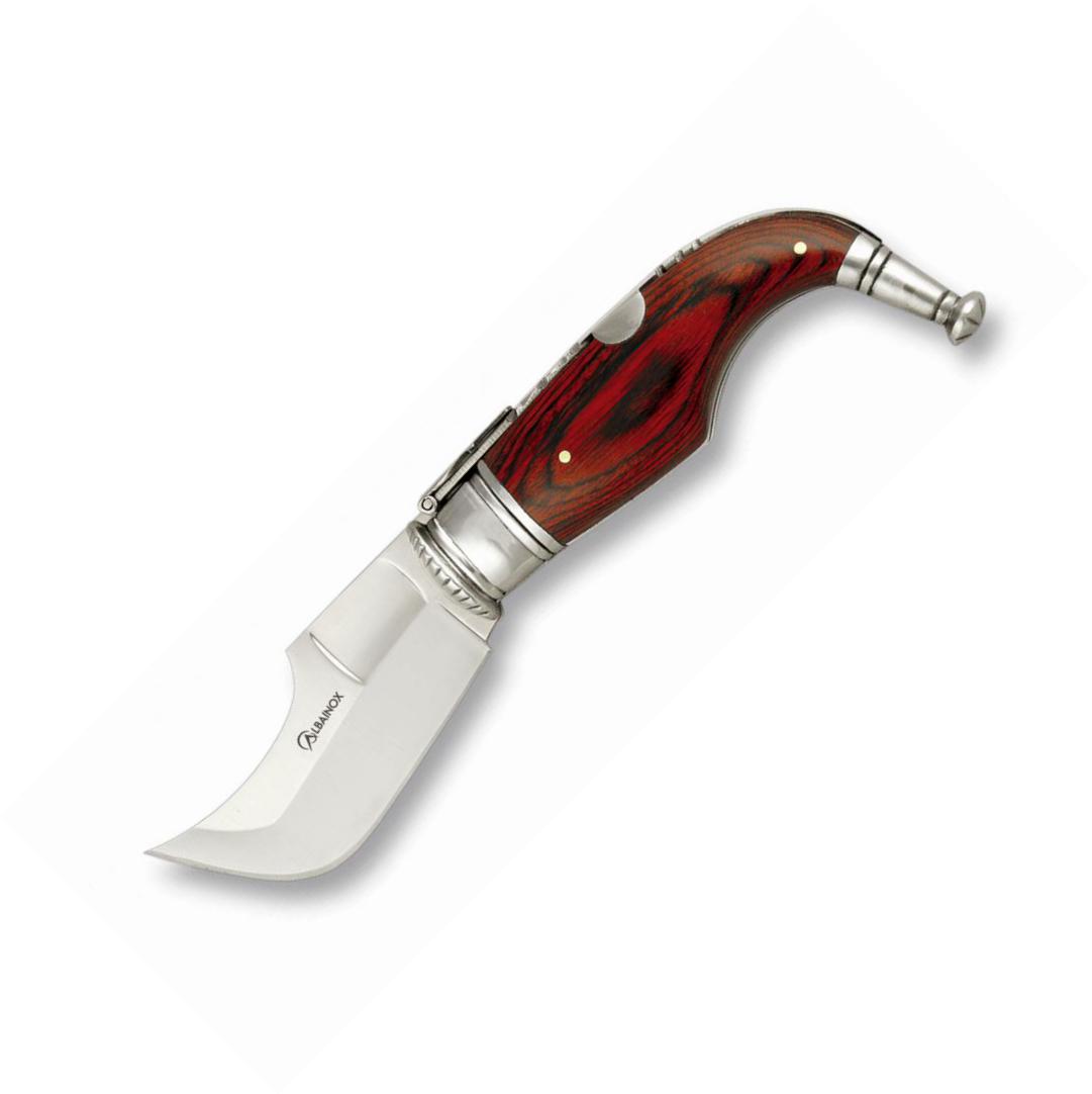 CAPAORA Nº000 Taschenmesser mit rotem Ausdauergriff und 5 cm lang...