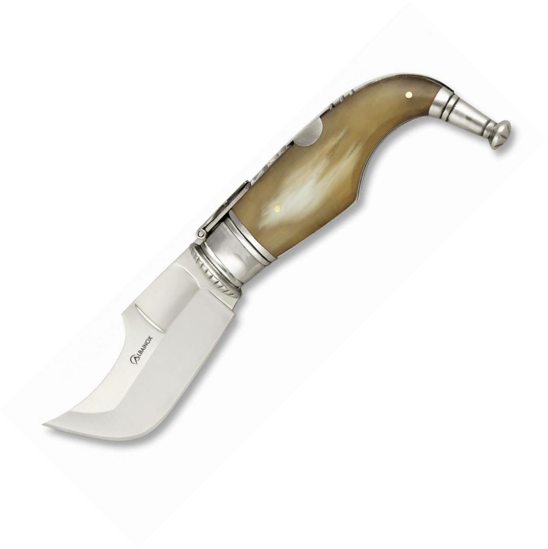 CAPAORA Nº1 Taschenmesser mit Stierhorngriff, inklusive Geschenkb...