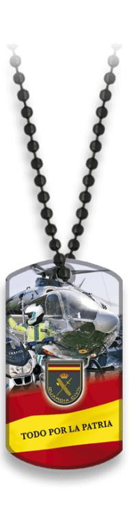 Prato GUARDIA CIVIL com corrente de bolas