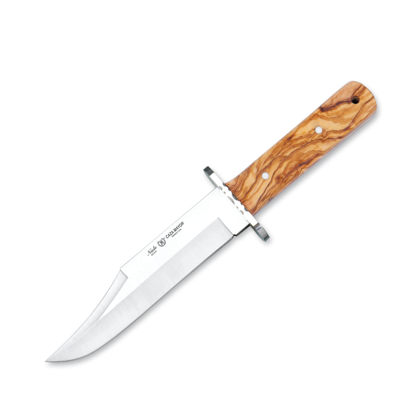Coltello da caccia Nieto Caza Mayor con manico in legno d'ulivo e...