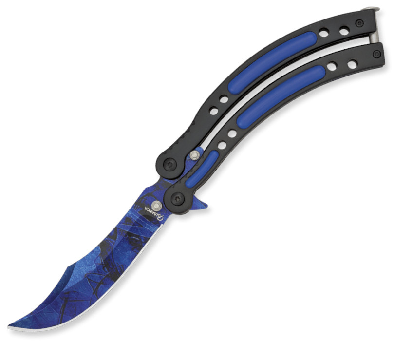 Navaja abanico Colorful Blue Albainox con mango de ABS-Acero, 172...