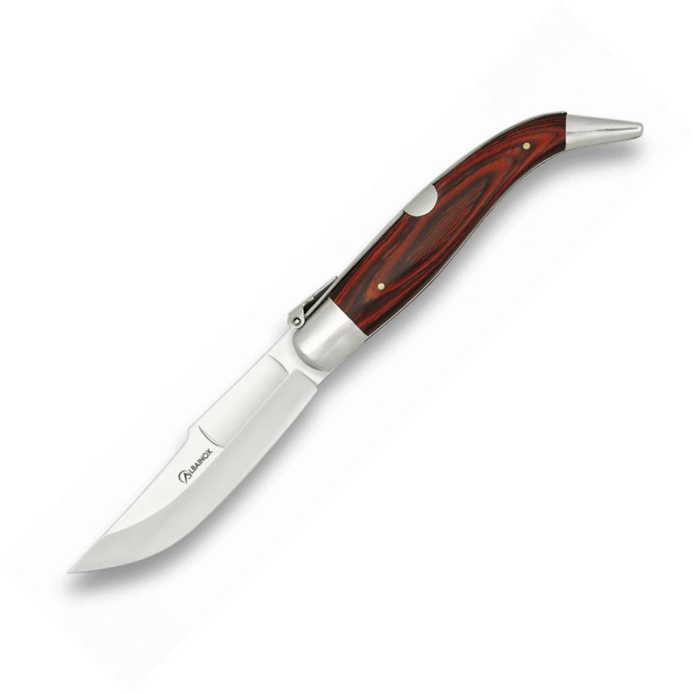 Navaja TEJA Nº000 de Albainox presentado en caja con cachas de ma...