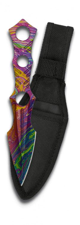 Couteau de lancer Albainox avec gravure couleur 3D