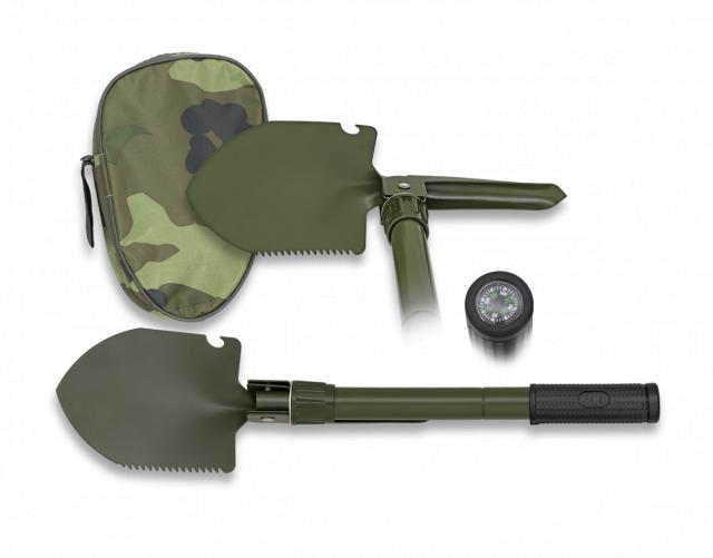 Pala per piccone da sopravvivenza staccabile in metallo verde