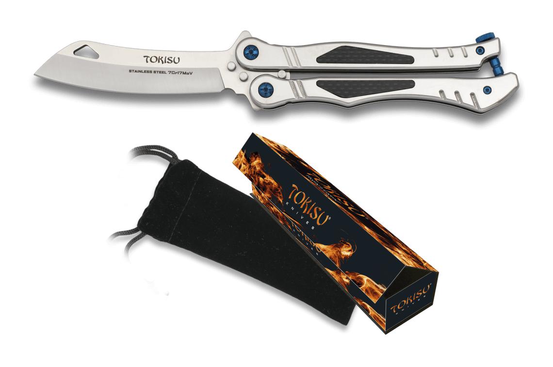 Coltello a farfalla Tokisu con lama da 10 cm