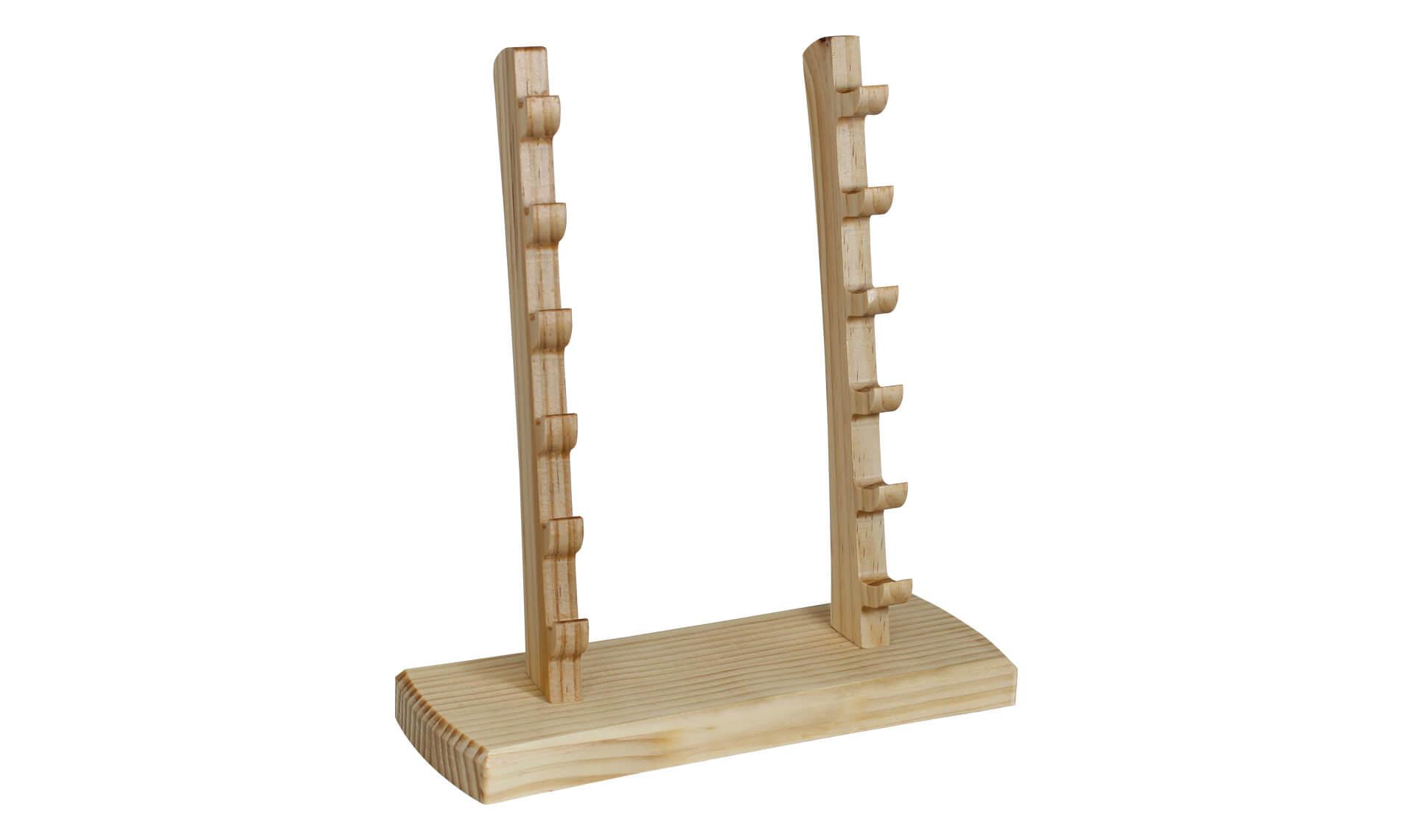 Base en bois pour 6 couteaux