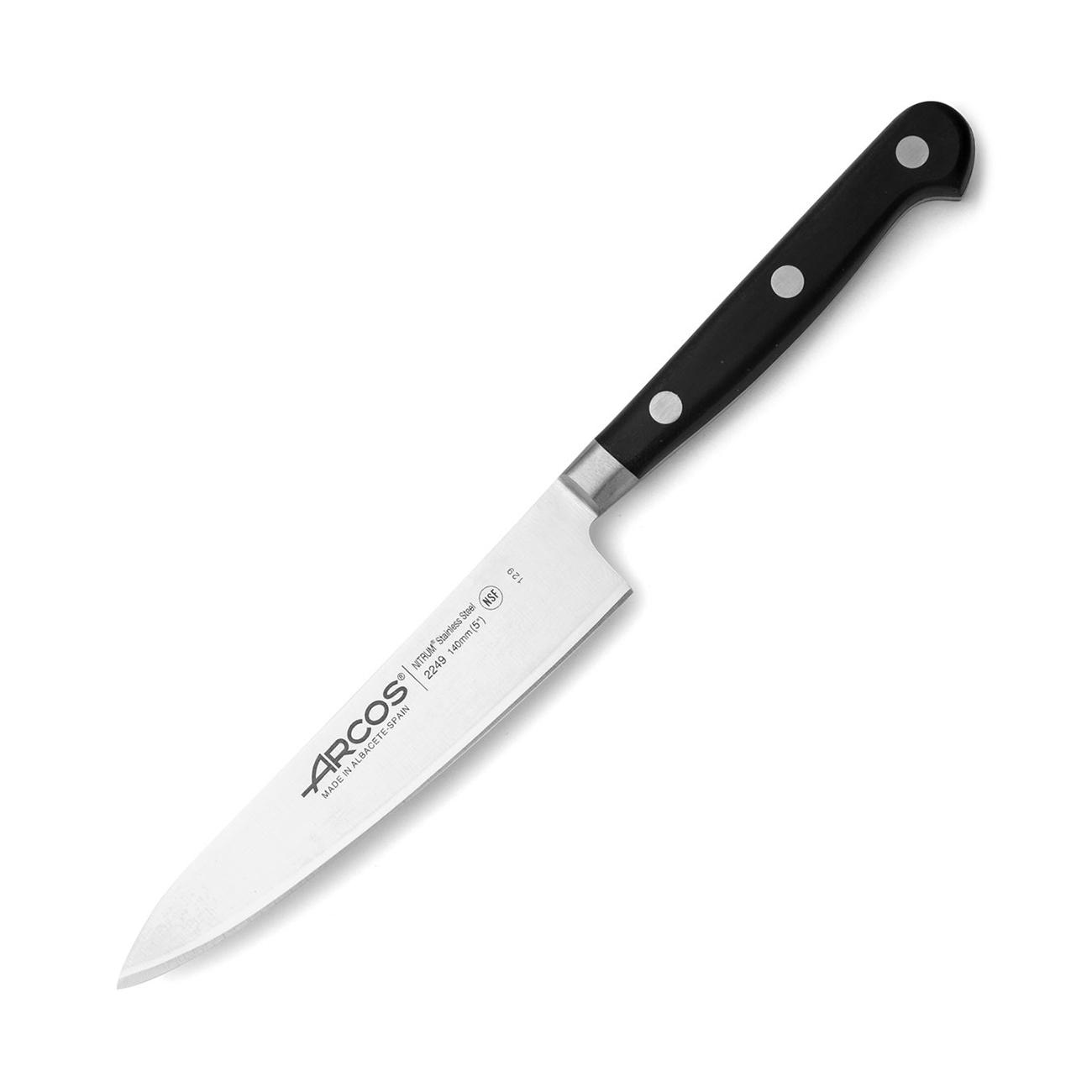Cuchillo cocinero de 14 cm con mango de polipropileno negro Arcos...