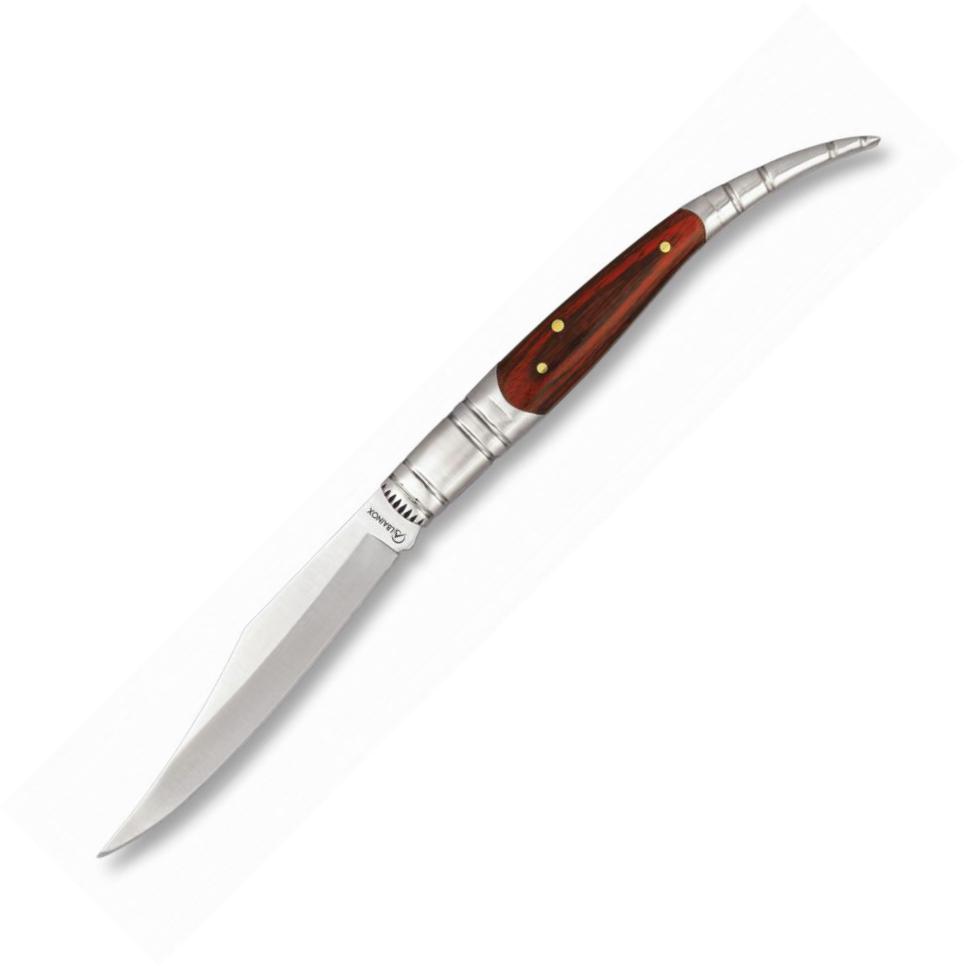 Albainox SERRANA penknife with red stamina handle, aluminum ferru...