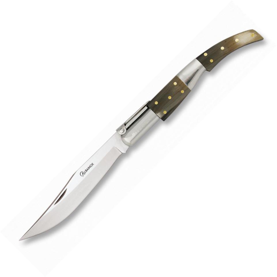 ARABE CARRACA Nº1 temperino con manico in corno di toro e lama in...