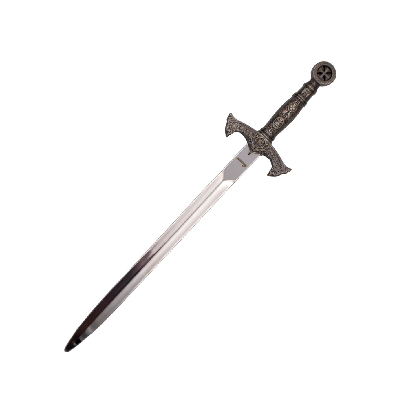 Ouvre-lettre réplique épée templière décorée nickel