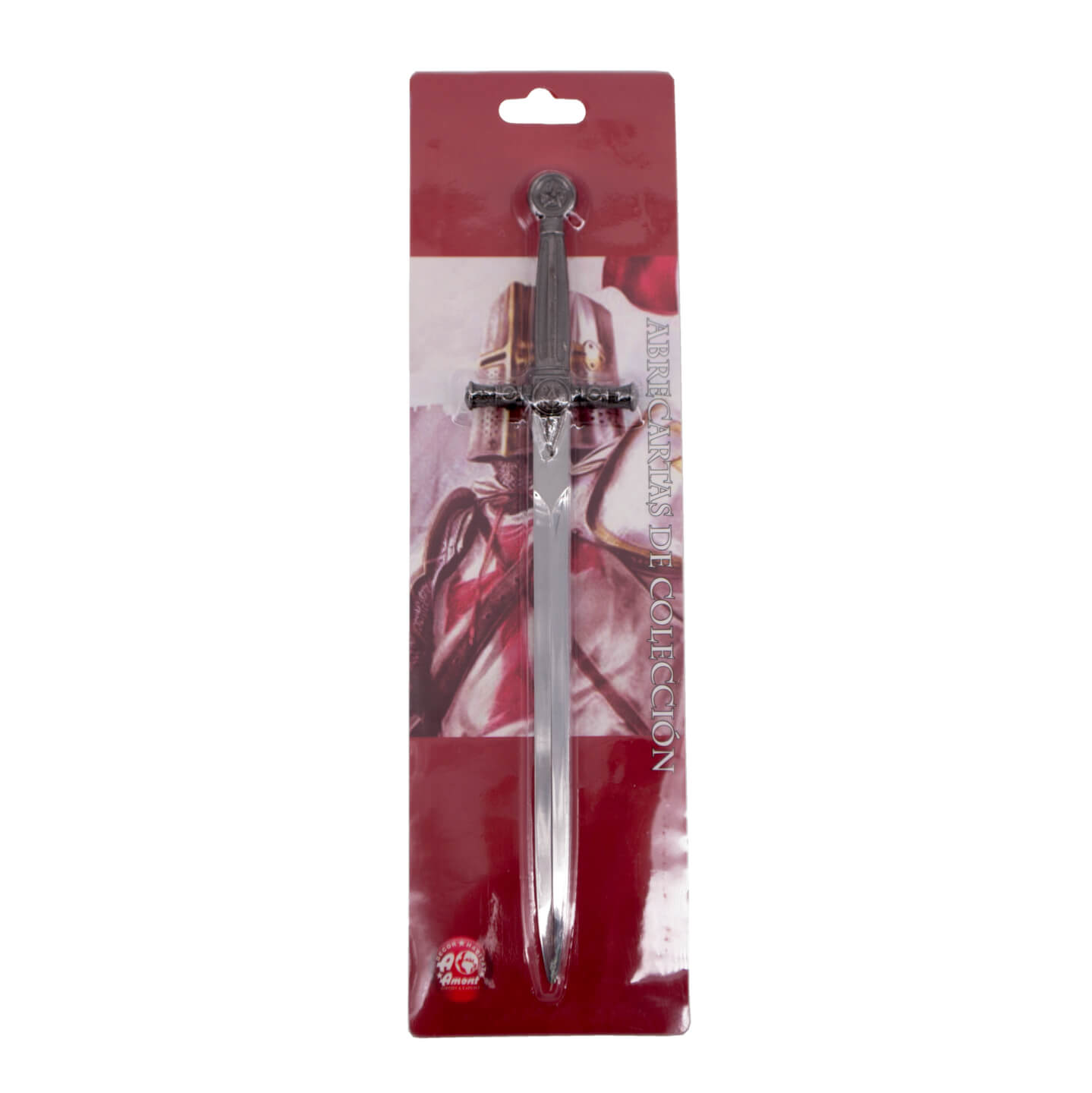 Abridor de cartas de réplica de espada maçônica de níquel