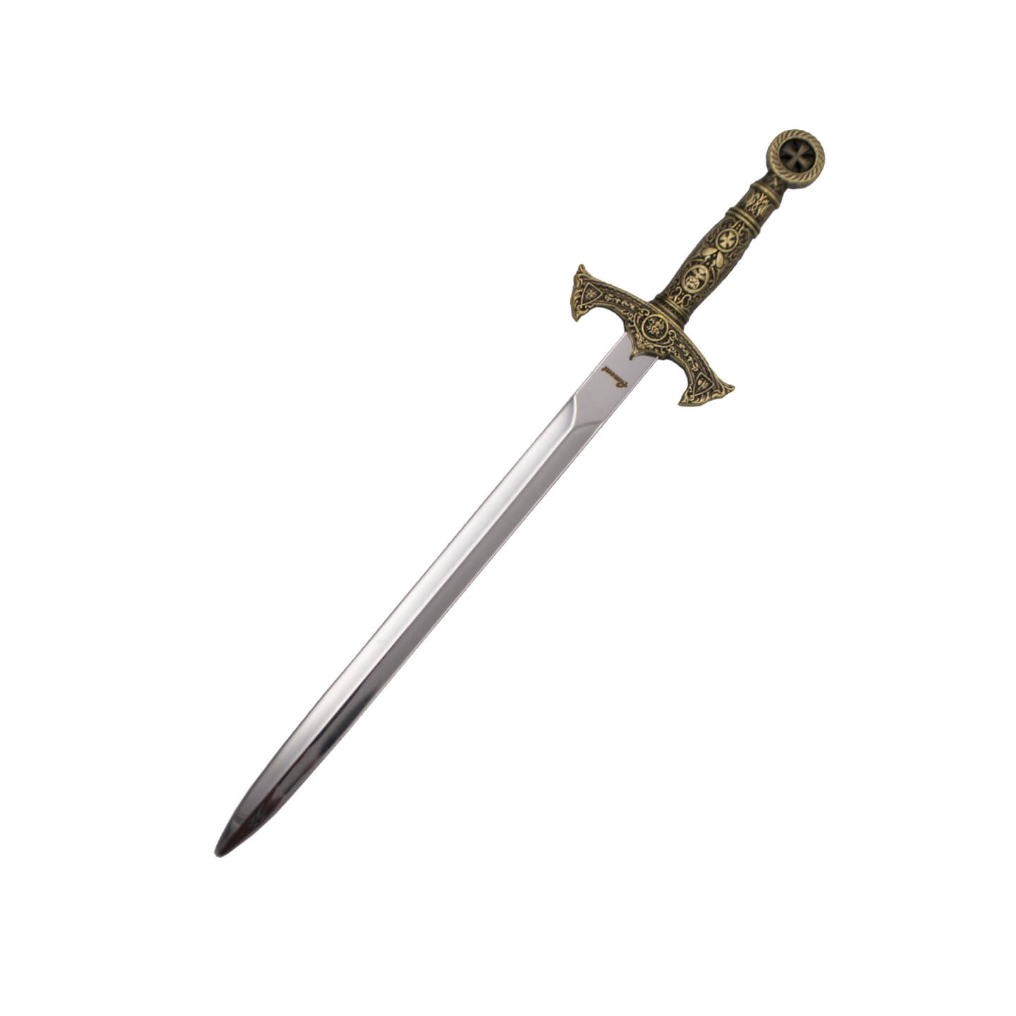 Ouvre-lettre réplique épée templière en bronze décoré