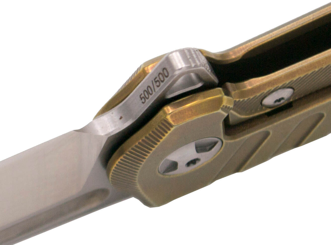 Limitierte Auflage Messer mit Titan Griff mit Ball Bearing Öffnung