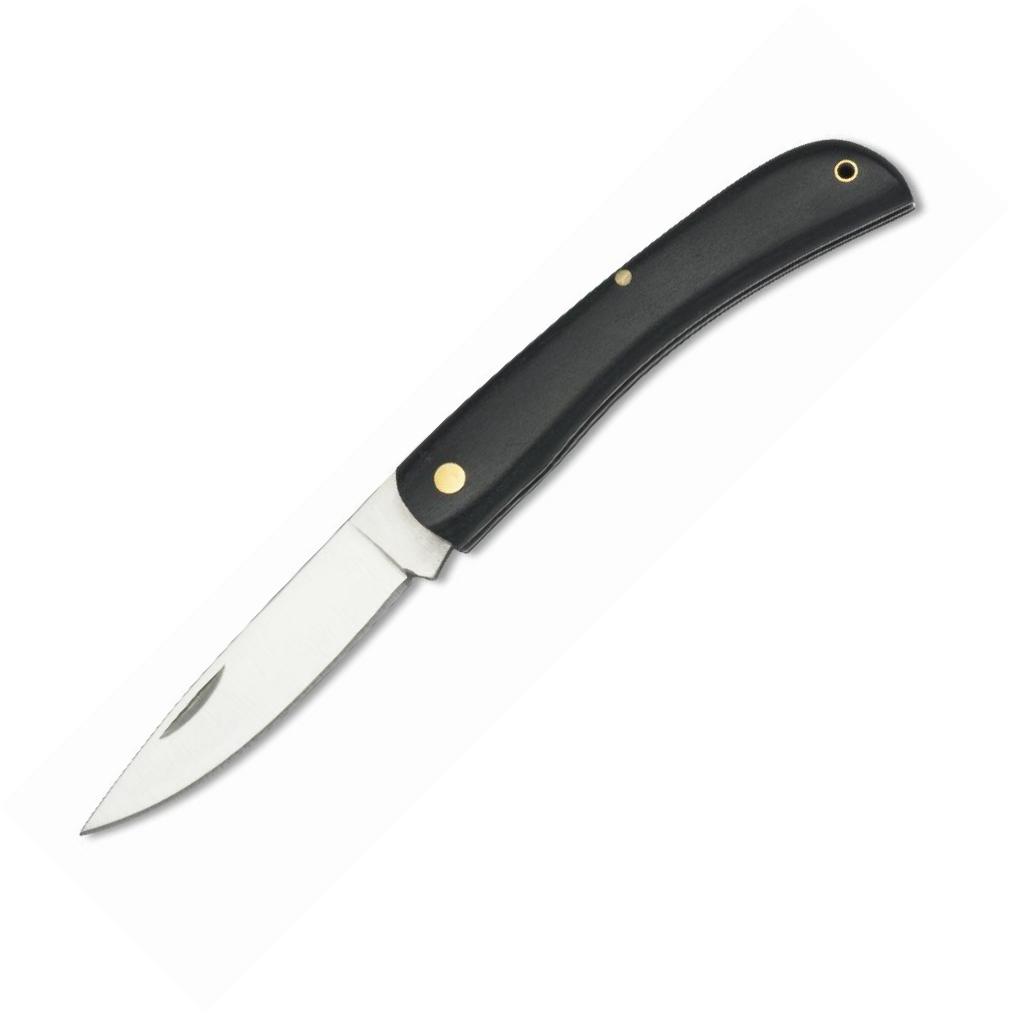 Canivete Campaña com cabo de madeira, trava de pistão e lâmina de...