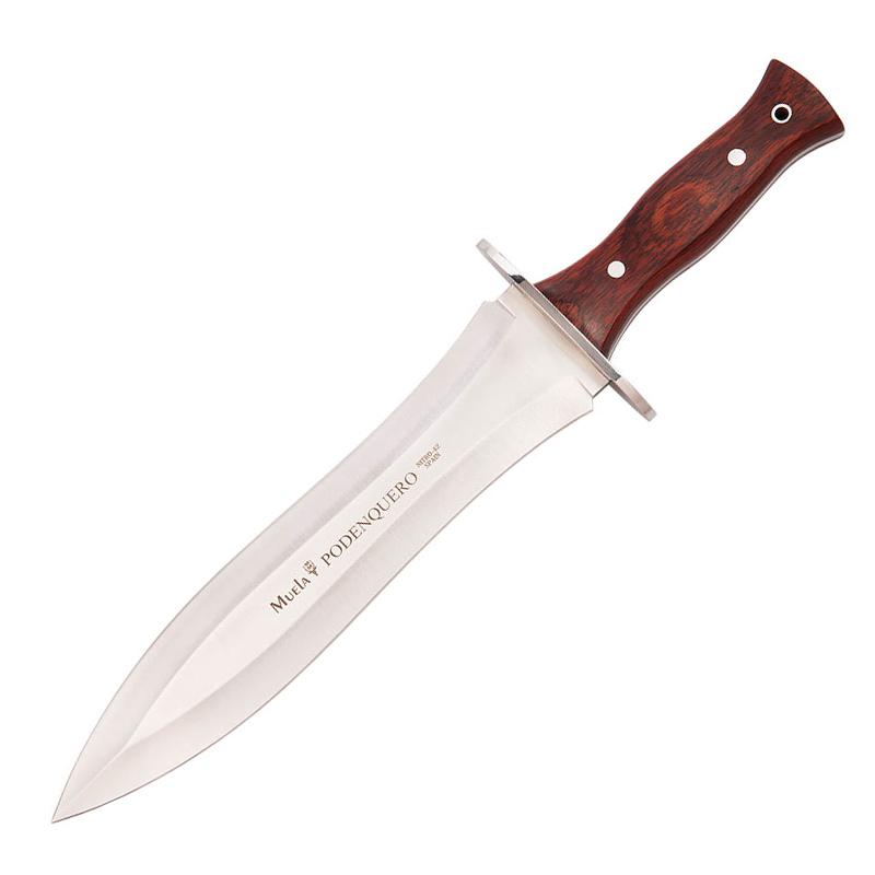 Cuchillo de caza de madera prensada rosewood