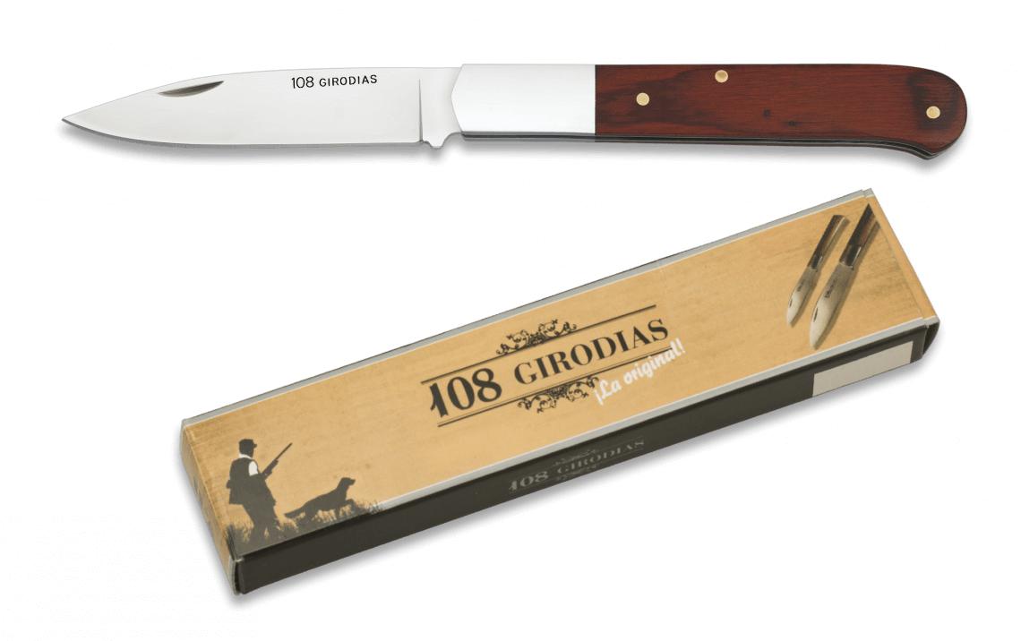 108 Girodias Taschenmesser mit Stahlzwinge und 8,3 cm langer Klin...