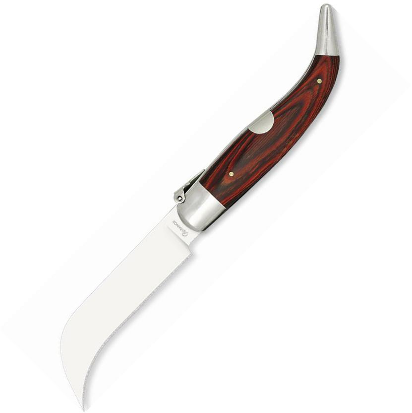 Teja Tranchete folding knife with red stamina handle and 6.5 cm b...