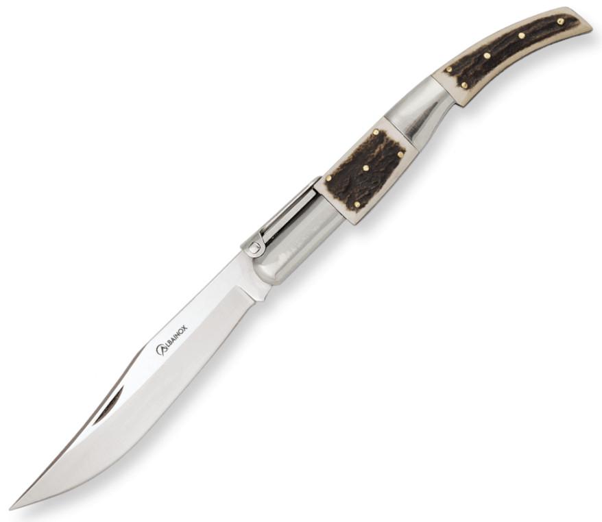 Faca árabe com cabo de chifre de veado e lâmina 8,2 cm nº 0