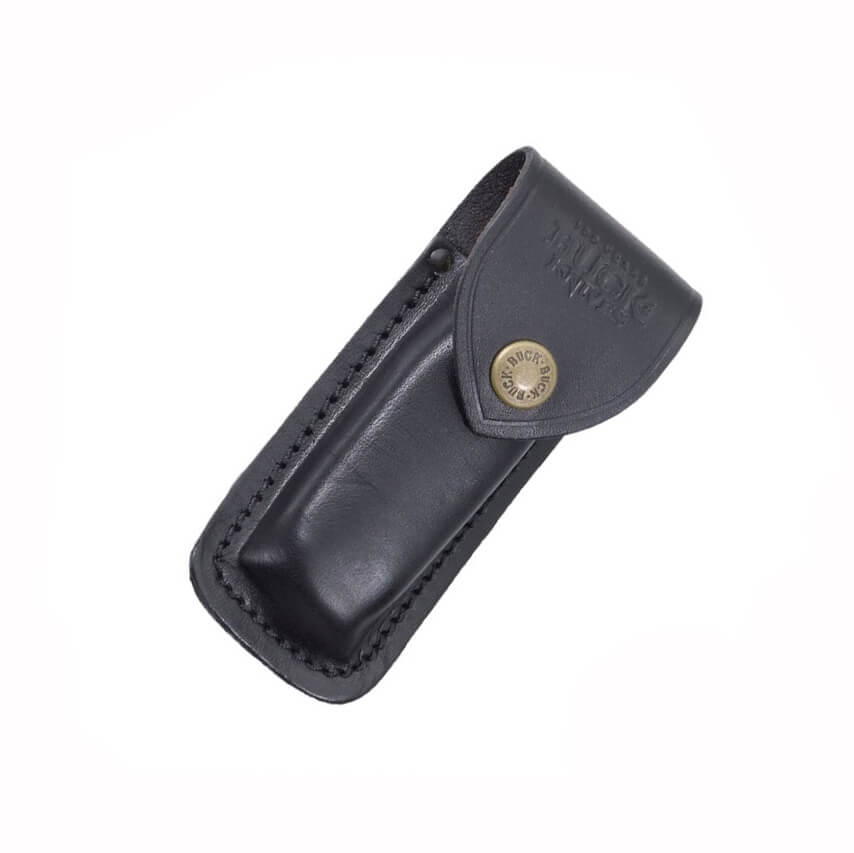 Klassisches Buck Folding Hunter Finger Grooved Taschenmesser mit 9,5 cm Klinge und Ebenholzgriff