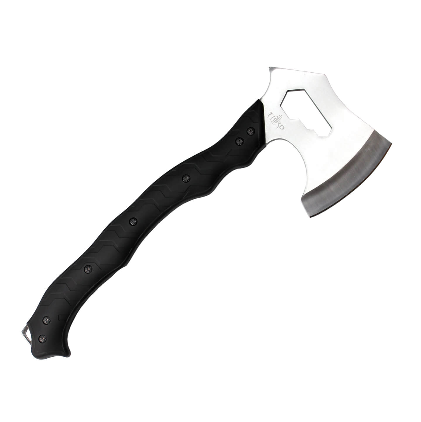 Hache tactique avec manche en ABS noir et lame satinée S4100-1