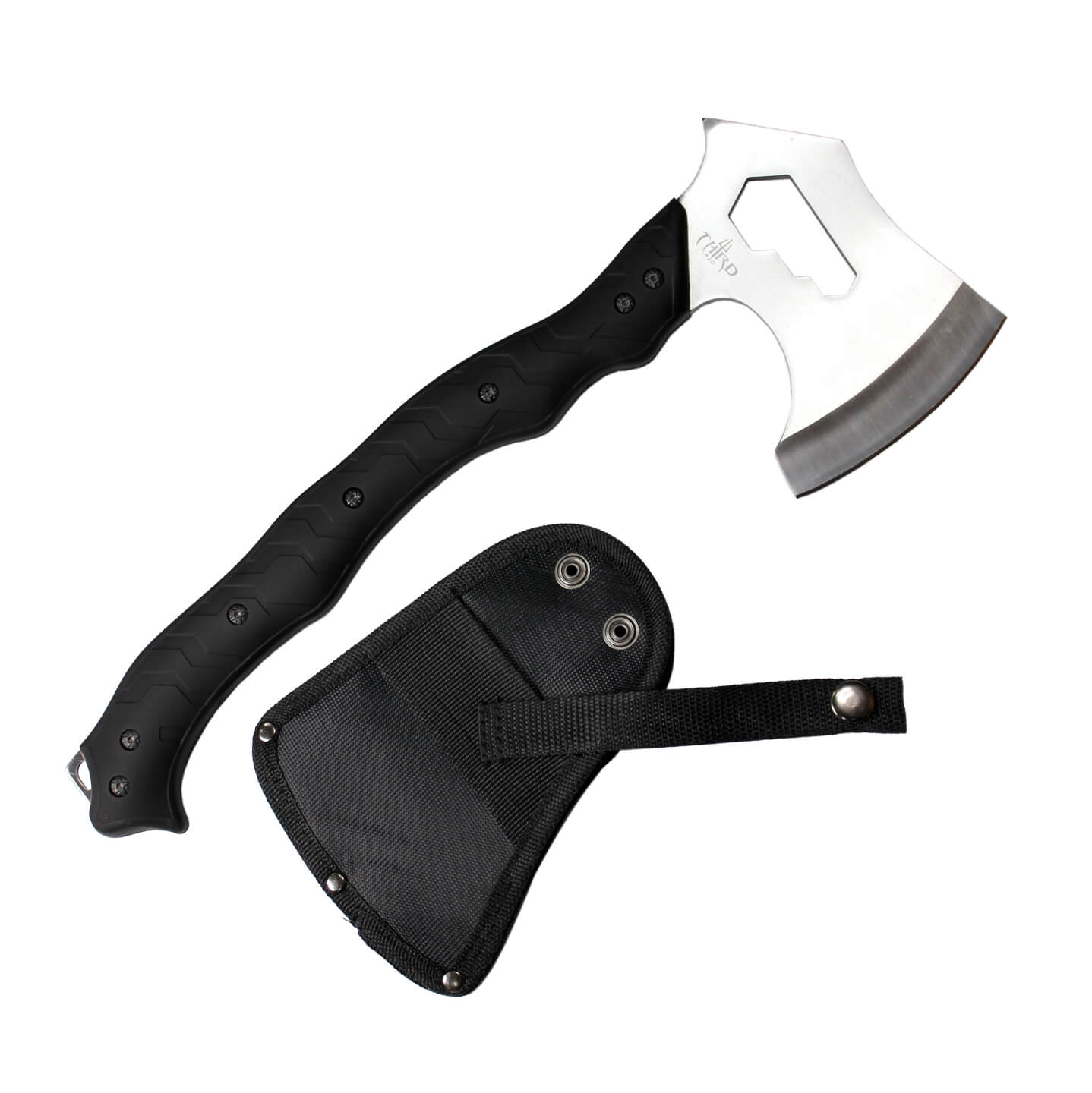 Hache tactique avec manche en ABS noir et lame satinée S4100-1