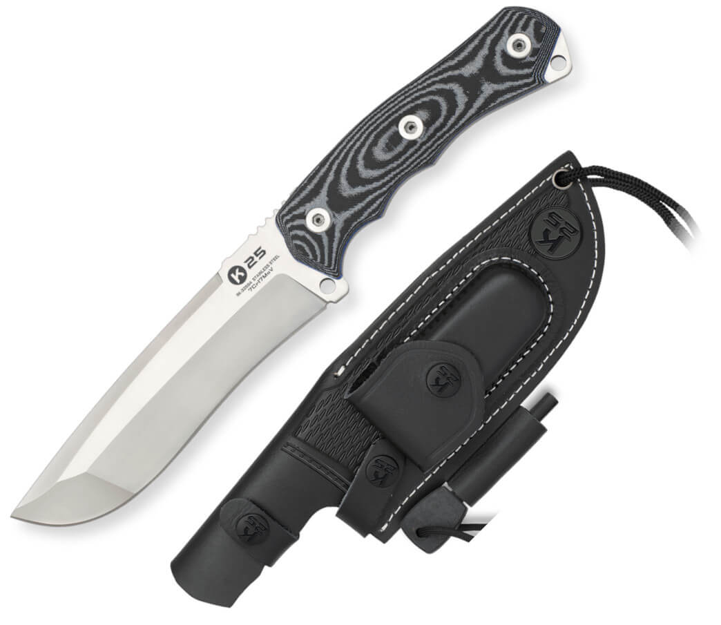 Faca JACOB K25, com lâmina de 14,50 cm e cabo G10