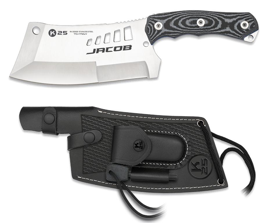 Faca JACOB K25, com lâmina de 19,00 cm e cabo G10